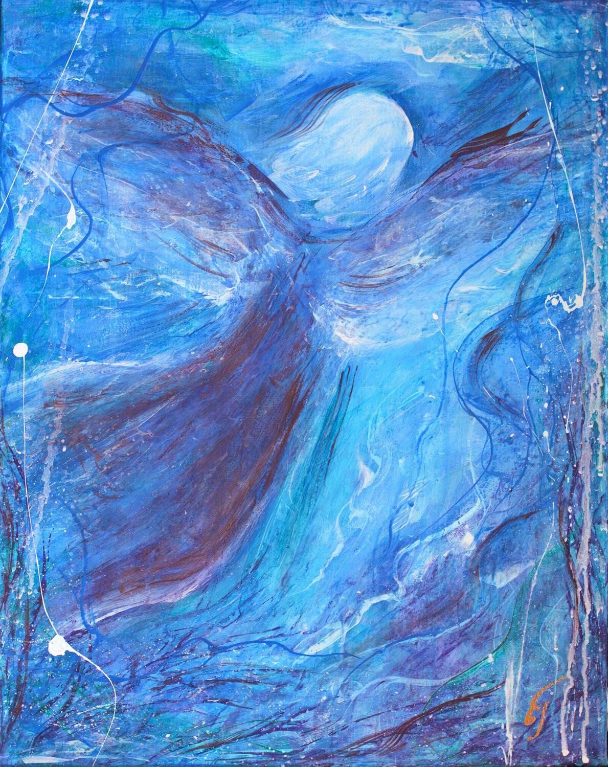 Angel Wings Elena Gerasimova Original painting for sale