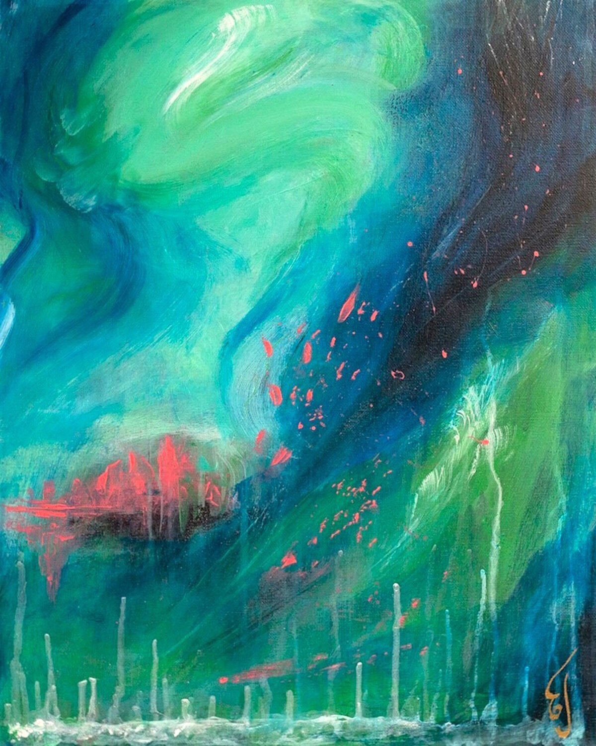 Sky dance Elena Gerasimova Original painting for sale