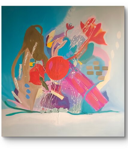 "Blossoming" Life through my eyes no.2 by Vlatka Luksic, Painting for Sale on Select