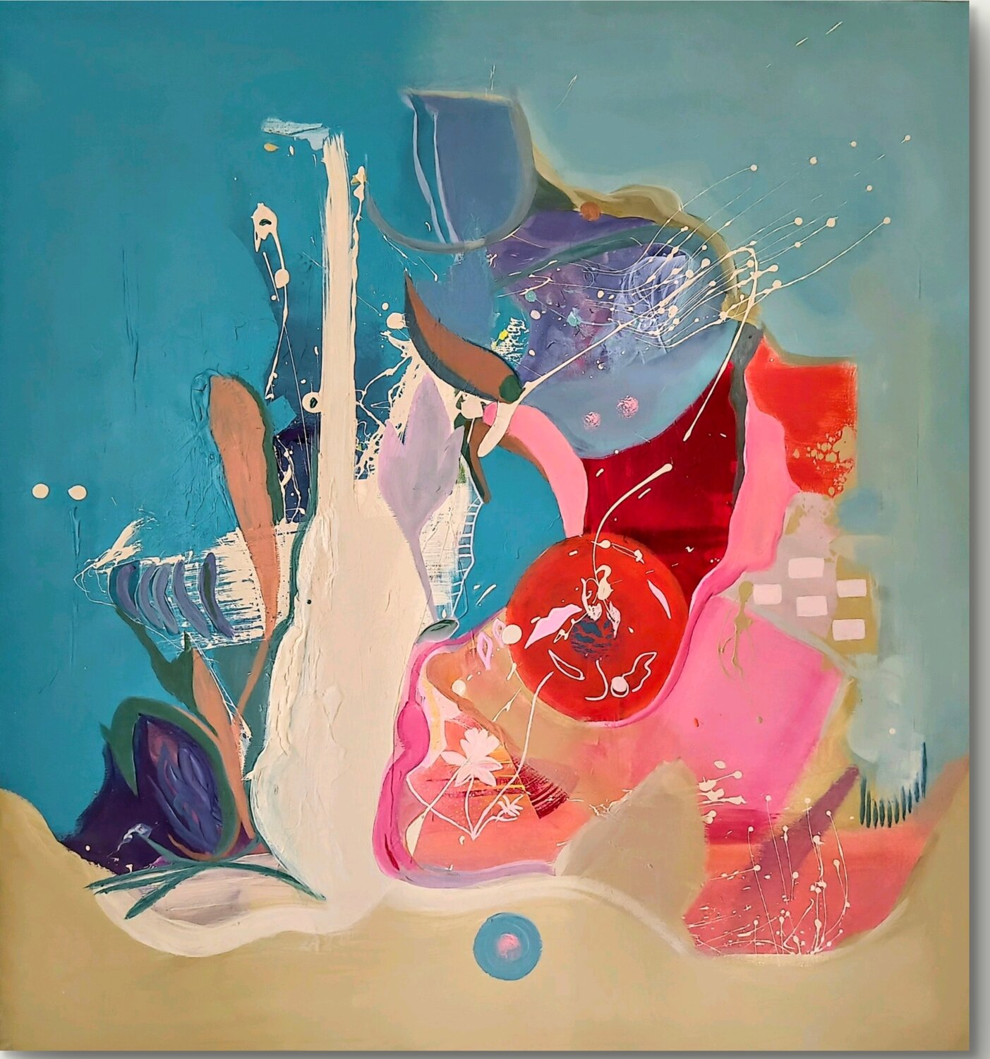 "Joyfulness" Life through my eyes no.1 Vlatka Luksic Original painting for sale
