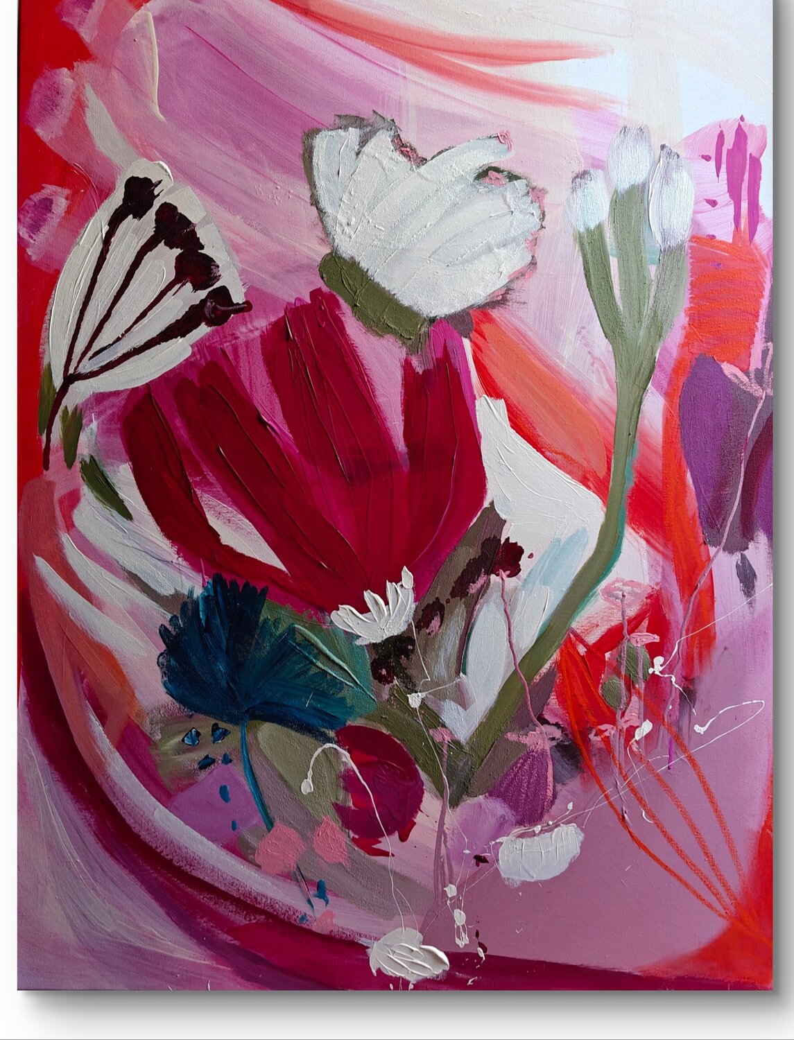 "She’s got her Mojo back. And she surrendered in motion" Vlatka Luksic Original painting for sale