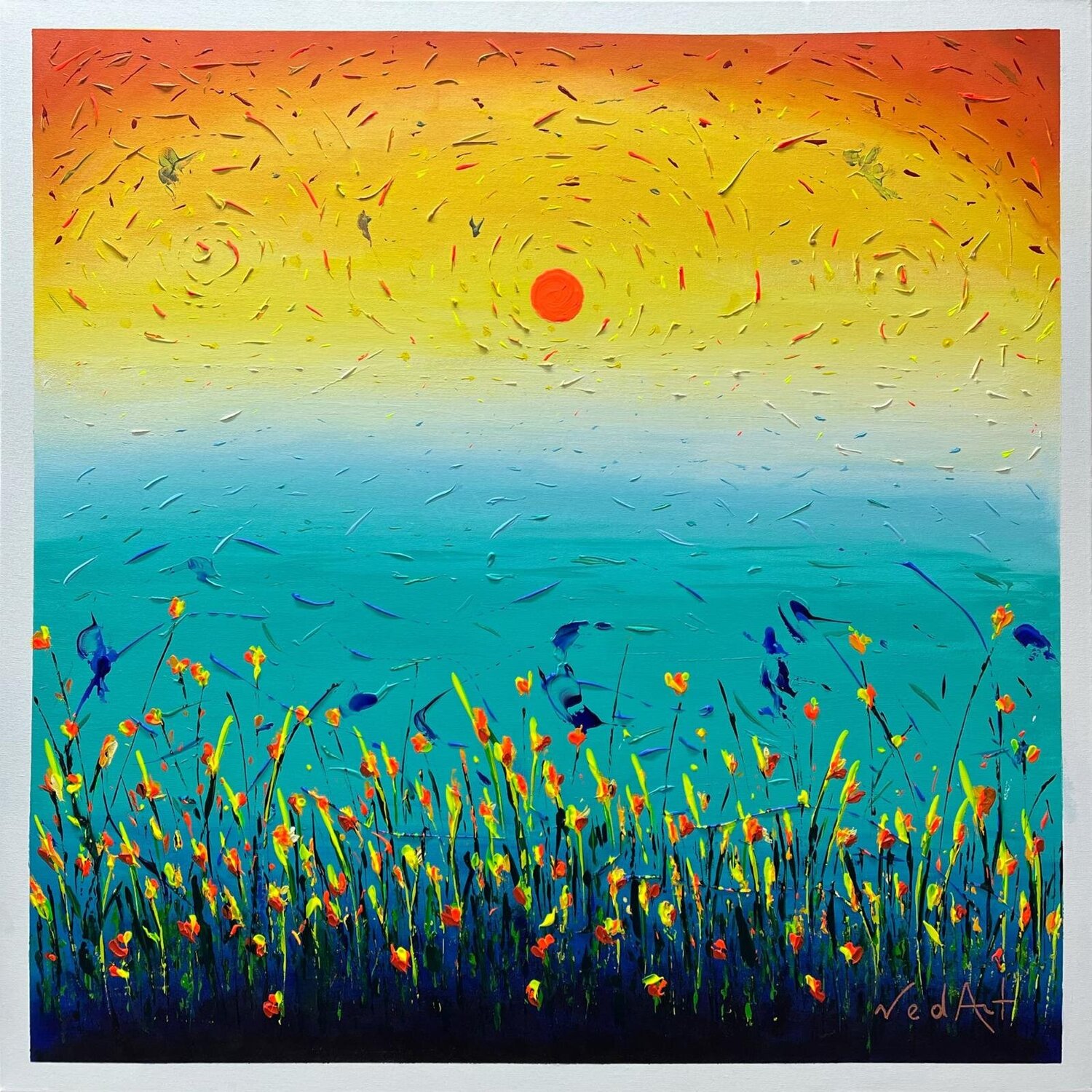 '' Whispers of the Eternal-III '' Vedat Durmazucar Original painting for sale