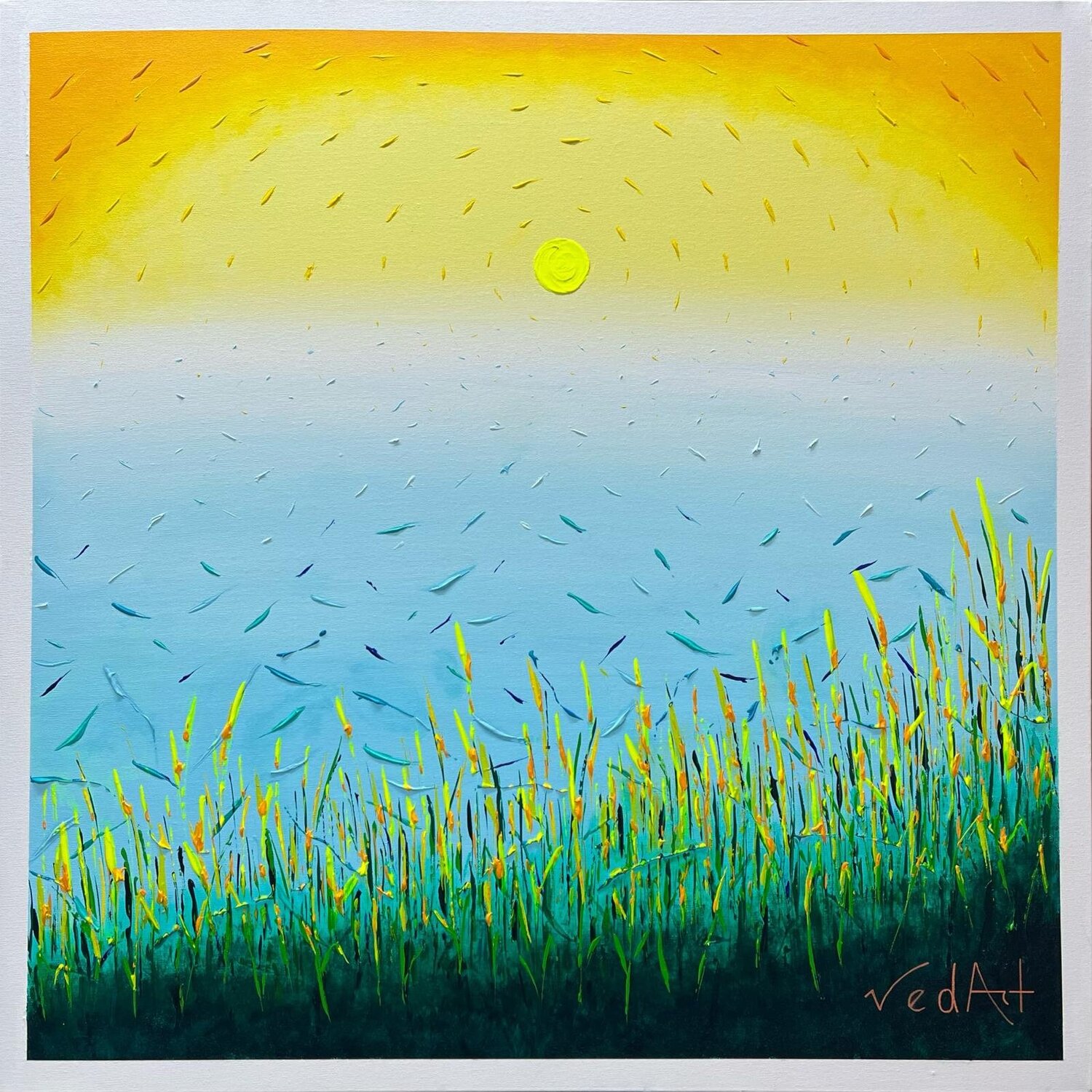 '' Whispers of the Eternal-IV '' Vedat Durmazucar Original painting for sale