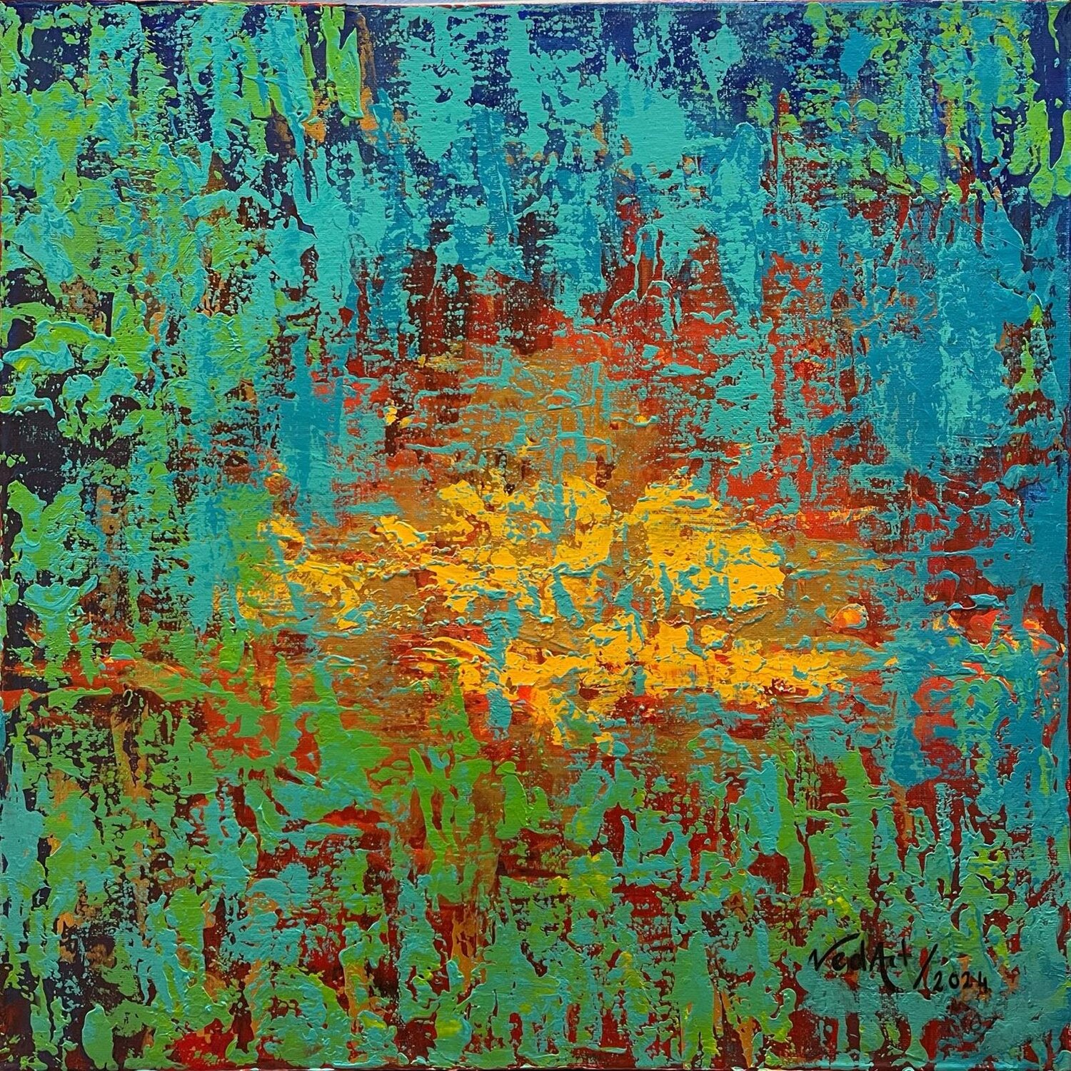 ````''Hidden Light'' Vedat Durmazucar Original painting for sale