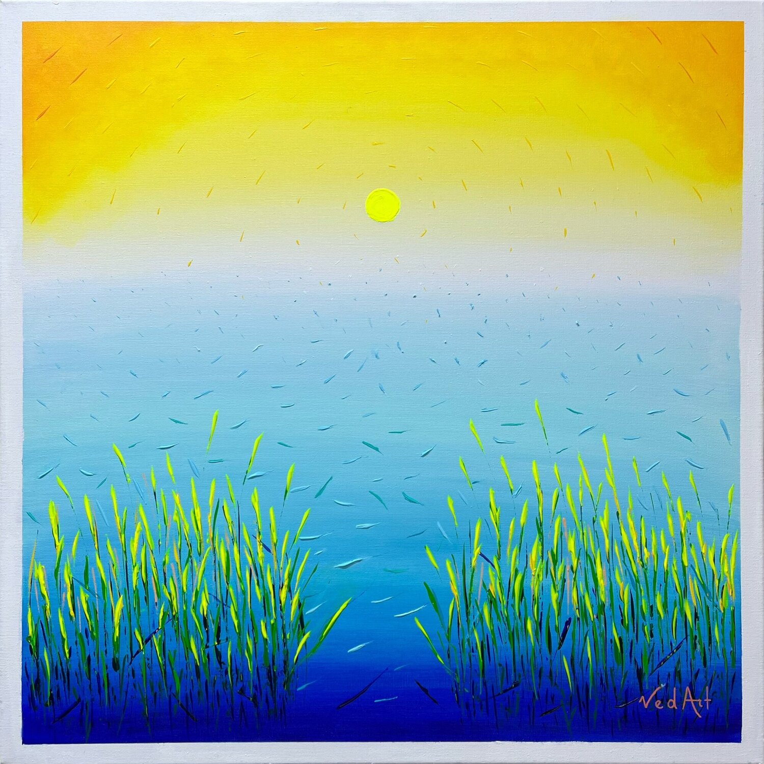 Whispers of the Eternal - VII Vedat Durmazucar Original painting for sale