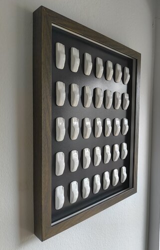 Porsche 911 Skulptur, Weiß auf Schwarz von Noah Hummer, Skulptur kaufen auf Select