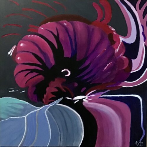 Malve abstrakt by Claudia Altemeier, Painting for Sale on Select