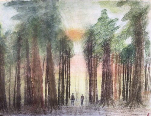 Herbstspaziergang by Claudia Altemeier, Painting for Sale on Select