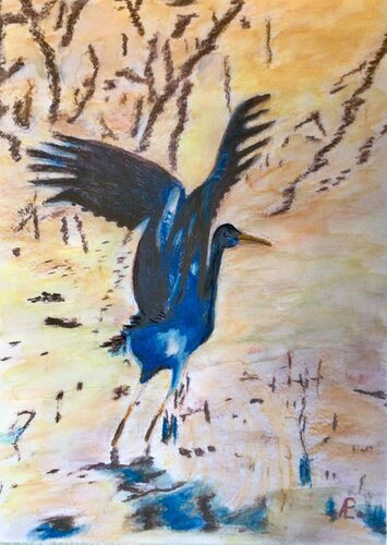 Aufgeschreckt by Claudia Altemeier, Painting for Sale on Select