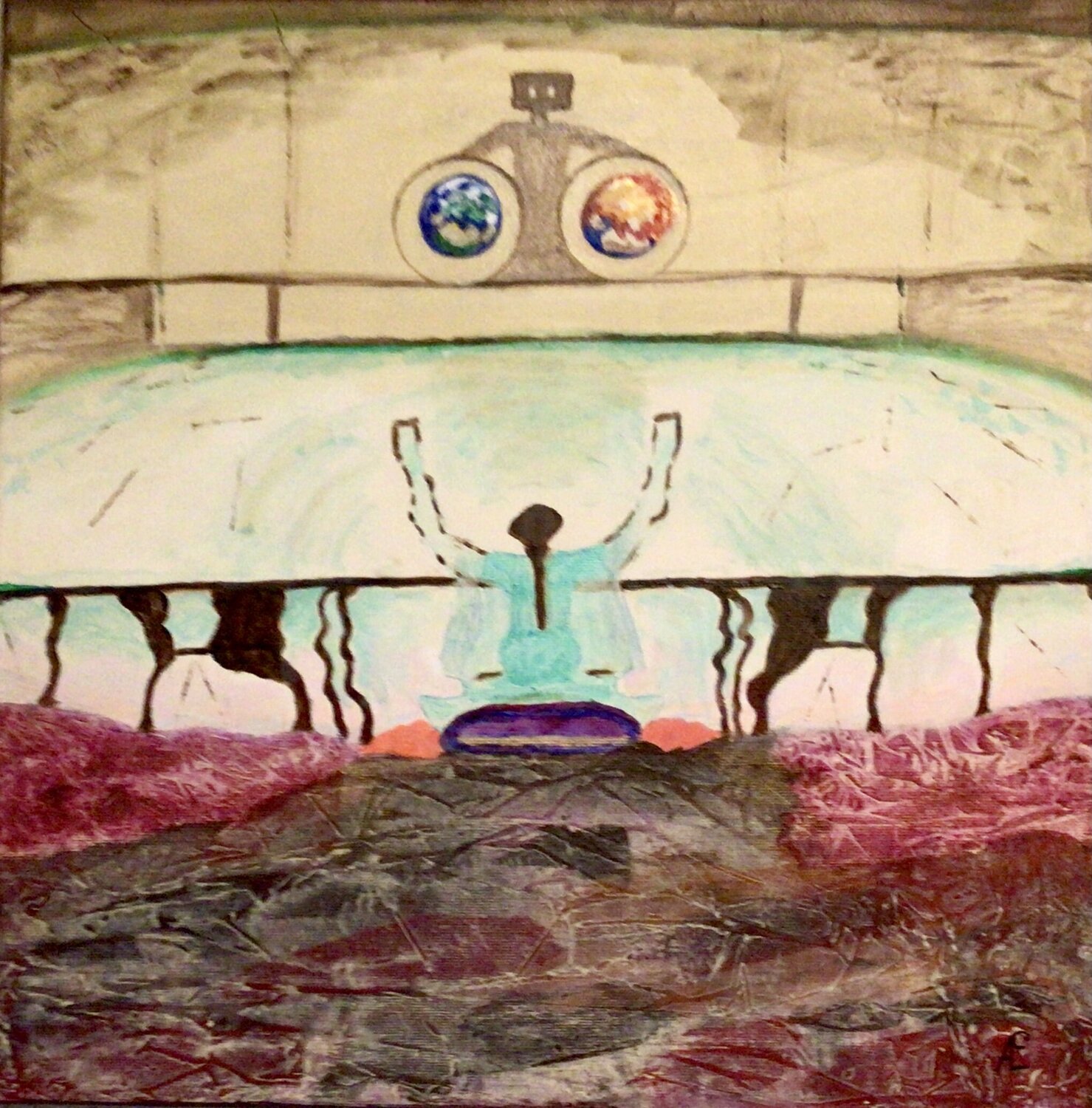 The prayer Claudia Altemeier Original painting for sale