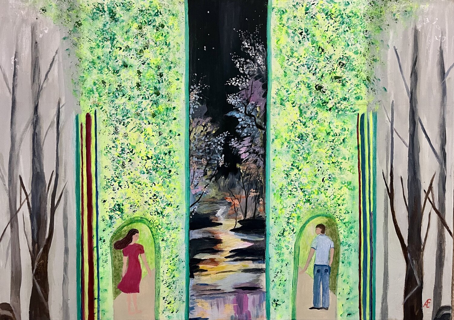 Königskinder Claudia Altemeier Original painting for sale