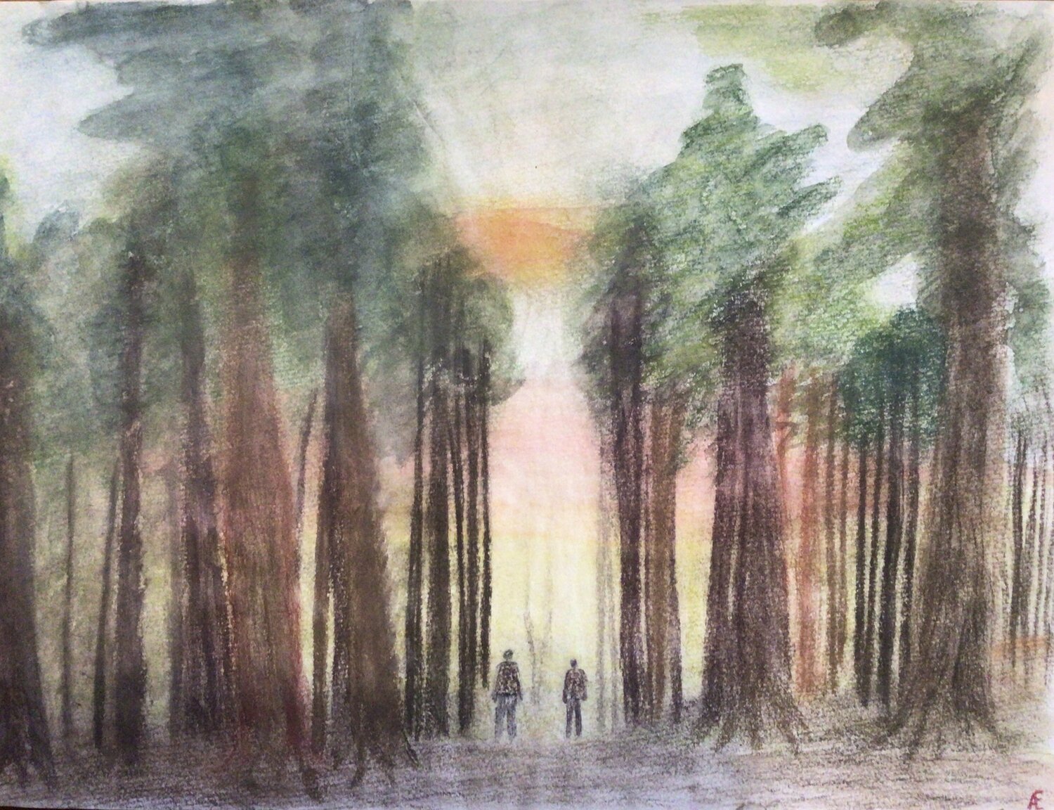 Herbstspaziergang Claudia Altemeier Original painting for sale
