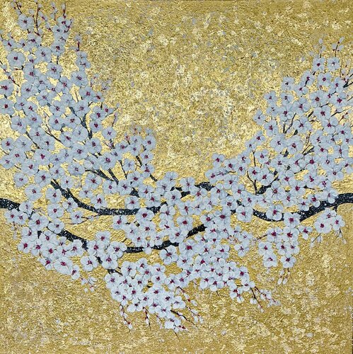 „Sakura Japanese” by Guranda Spillmann, Painting for Sale on Select