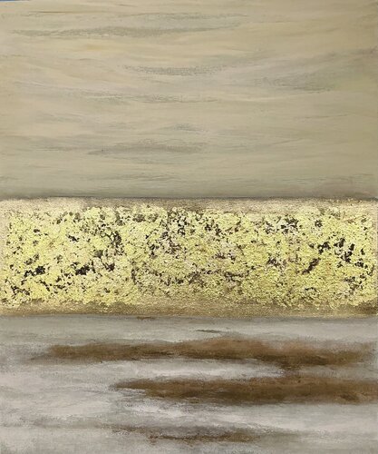 „Golden Horizon" by Guranda Spillmann, Painting for Sale on Select