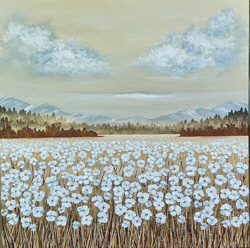 „Rural Scene“ #9 by Guranda Spillmann, Painting for Sale on Select