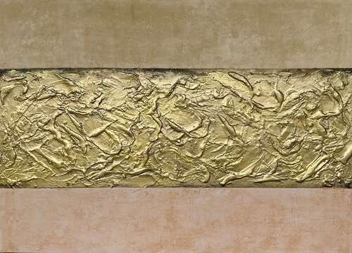 „Gold Reflections " #18 by Guranda Spillmann, Painting for Sale on Select