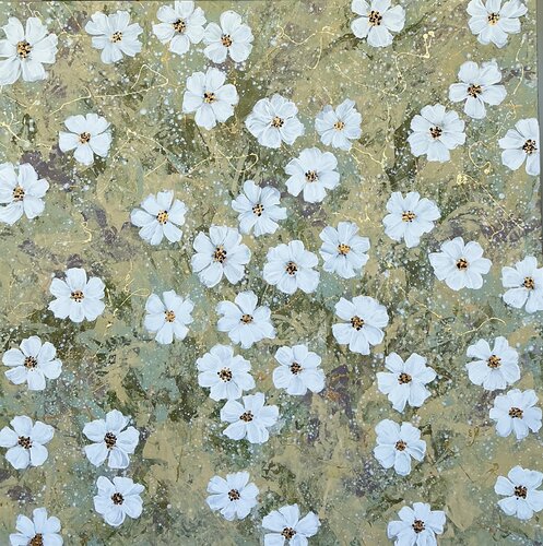 „Poésie Les Fleurs "#7 by Guranda Spillmann, Painting for Sale on Select