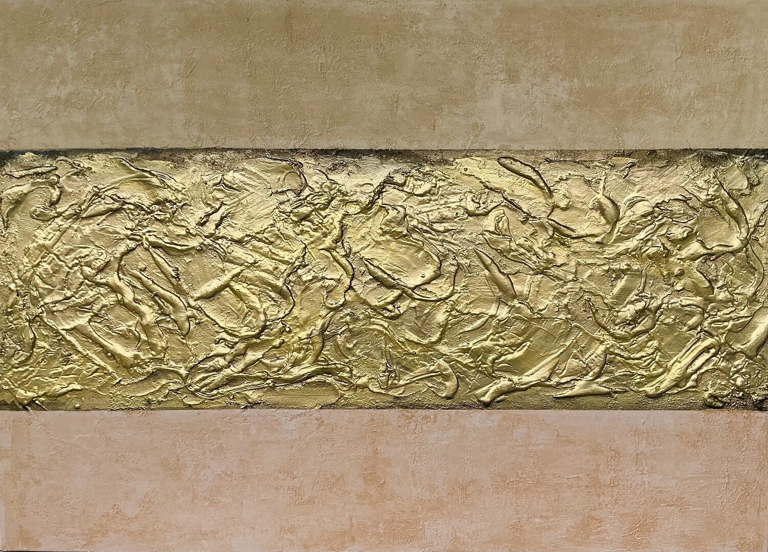 „Gold Reflections " #18 Guranda Spillmann Original painting for sale