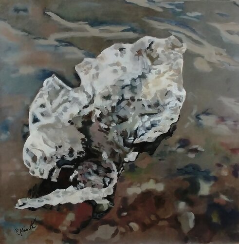 Gletschereis - wie lange noch II by PETRA MINET, Painting for Sale on Select