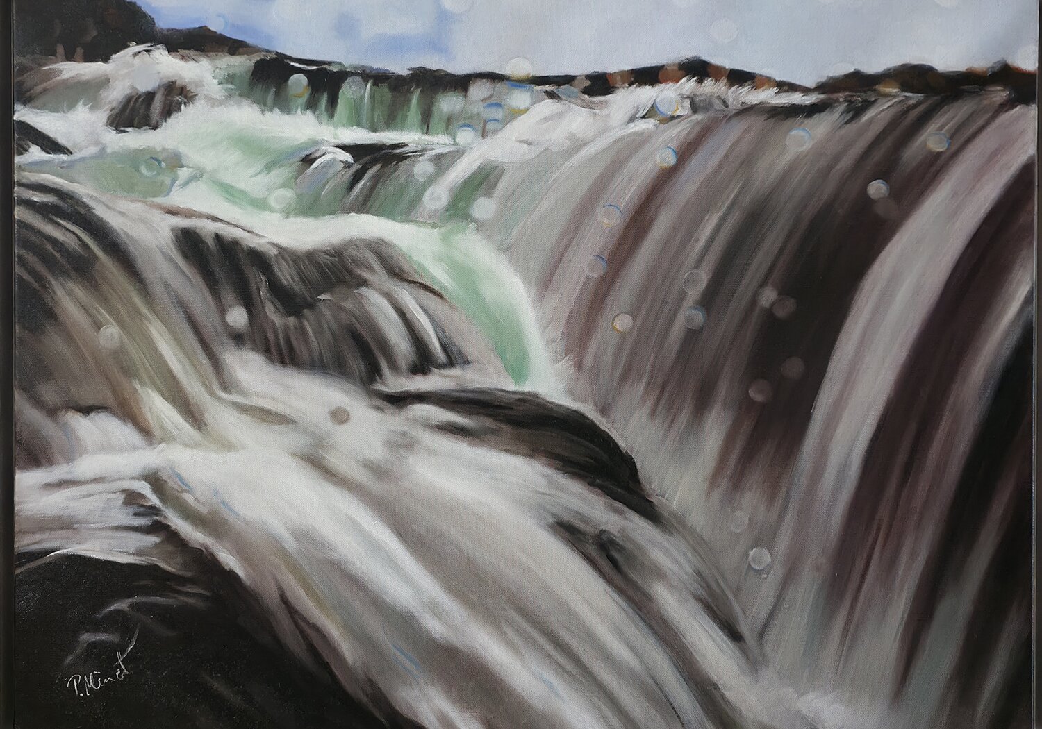 Wasser - Energie des Lebens I PETRA MINET Original painting for sale