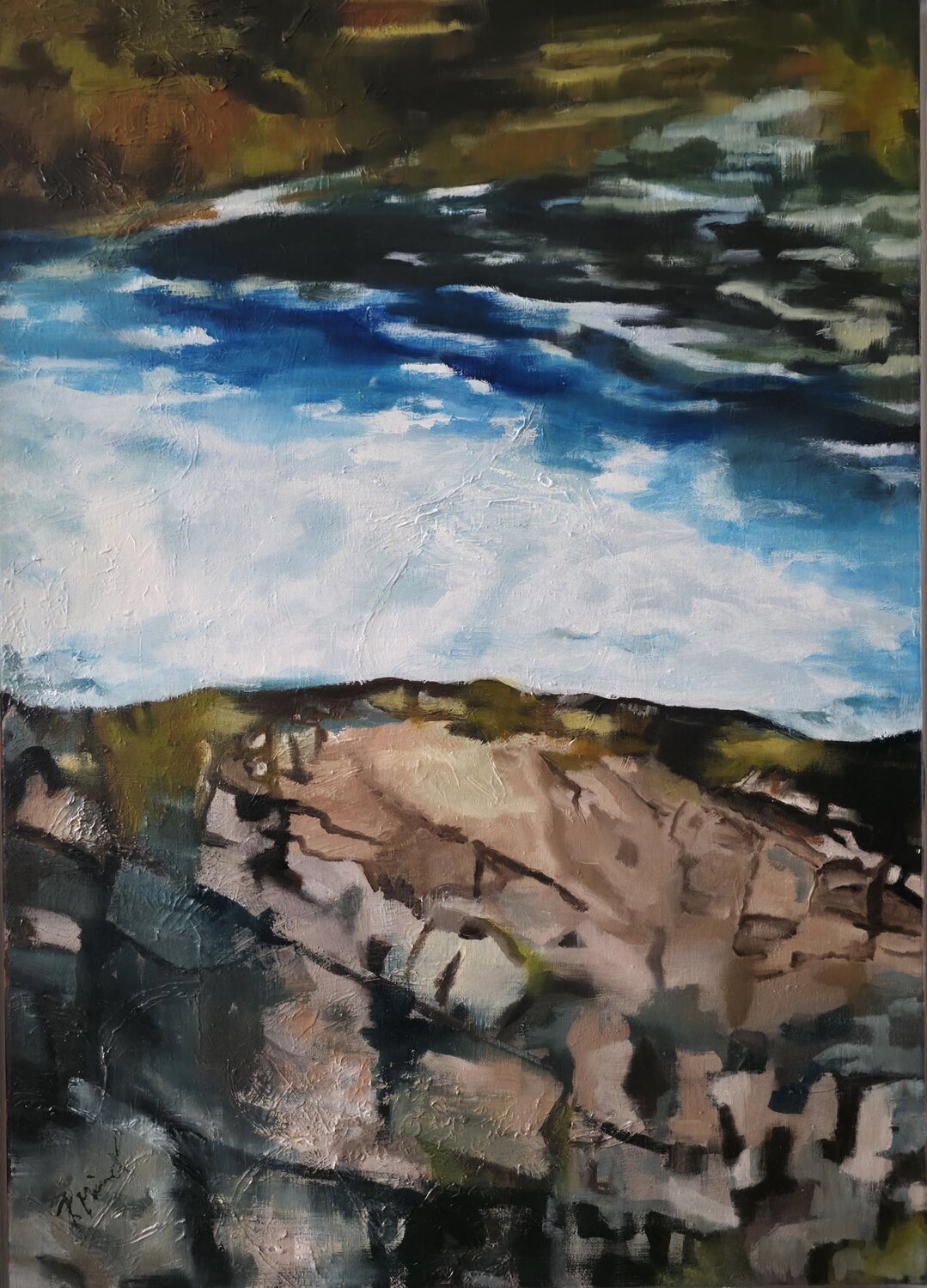 Wasser - Energie des Lebens III PETRA MINET Original painting for sale