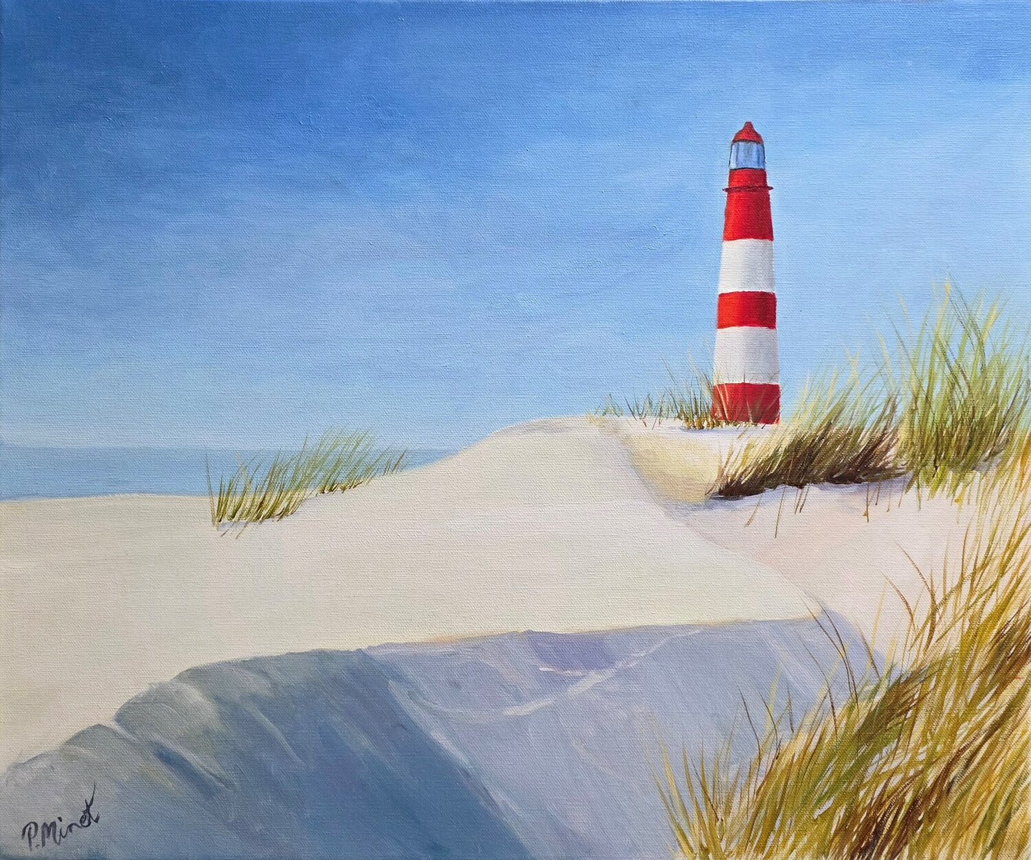 Kniepsand PETRA MINET Original painting for sale