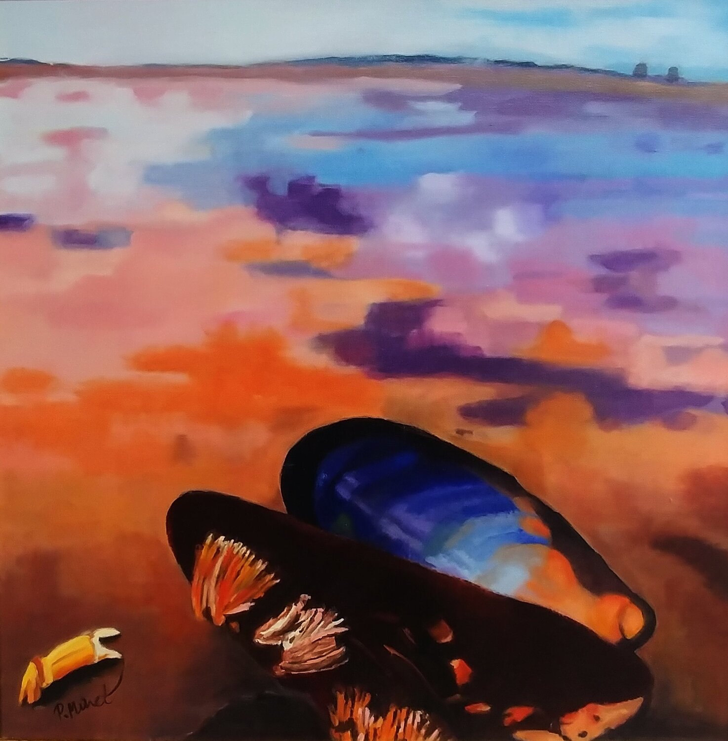 Angespült PETRA MINET Original painting for sale