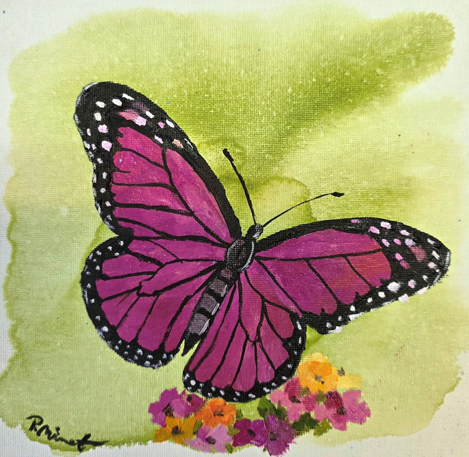 Transformation II PETRA MINET Original painting for sale
