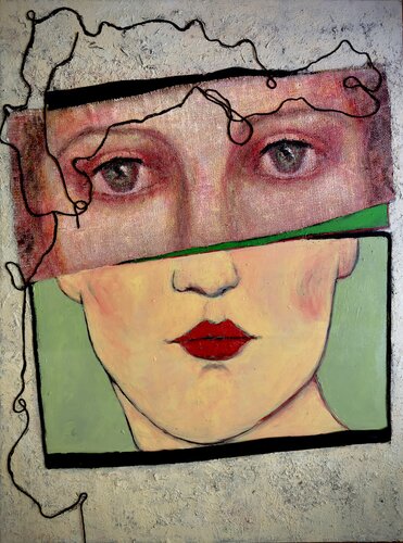 Silent Tension by M Kara, Painting for Sale on Select