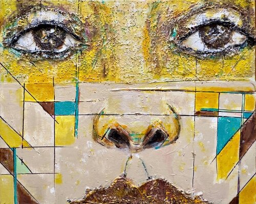 Unstable Geometry by M Kara, Painting for Sale on Select