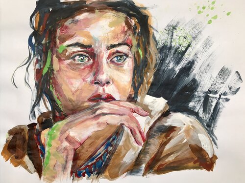 Das ist Franzi by Michael Rehr-Hoffmann, Painting for Sale on Select