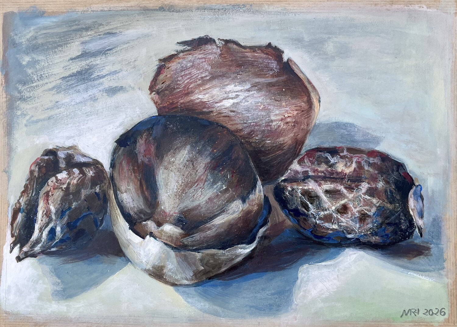 Avocado - kleine Dinge können Großes bewirken Michael Rehr-Hoffmann Original painting for sale