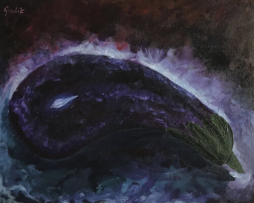Bakłażan (eggplant) by Wojtek Gawlik, Painting for Sale on Select