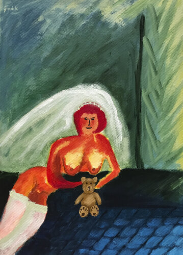 Noc poślubna (wedding night) by Wojtek Gawlik, Painting for Sale on Select
