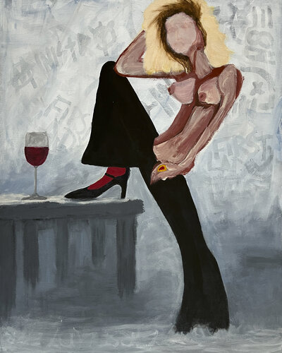 Pani Minister (Madam Minister) by Wojtek Gawlik, Painting for Sale on Select