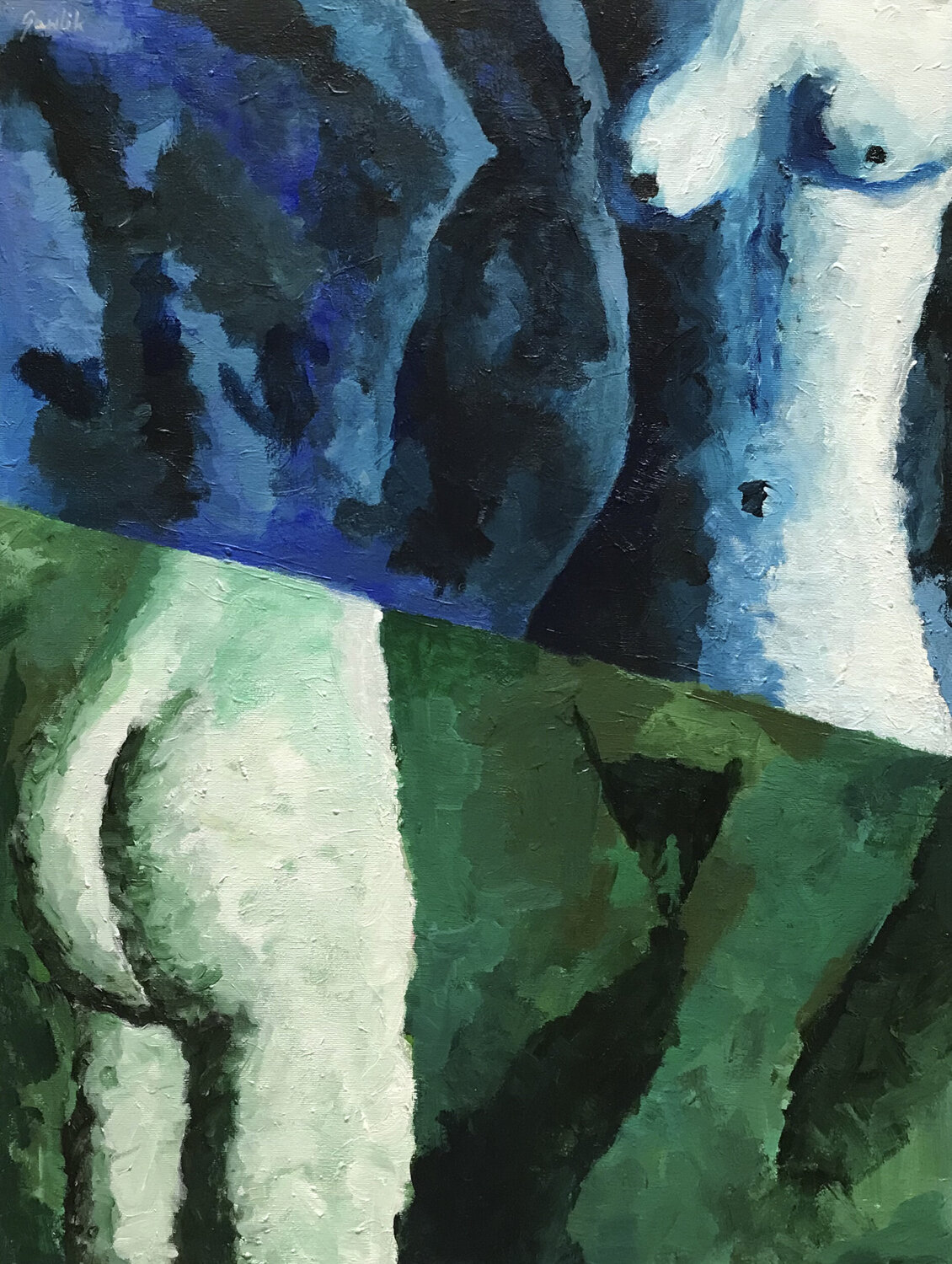 double act Wojtek Gawlik Original painting for sale