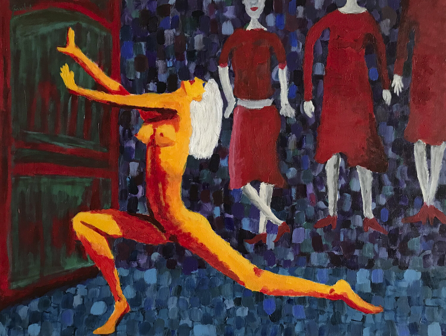Wolność u bram (Liberty at the gates) Wojtek Gawlik Original painting for sale