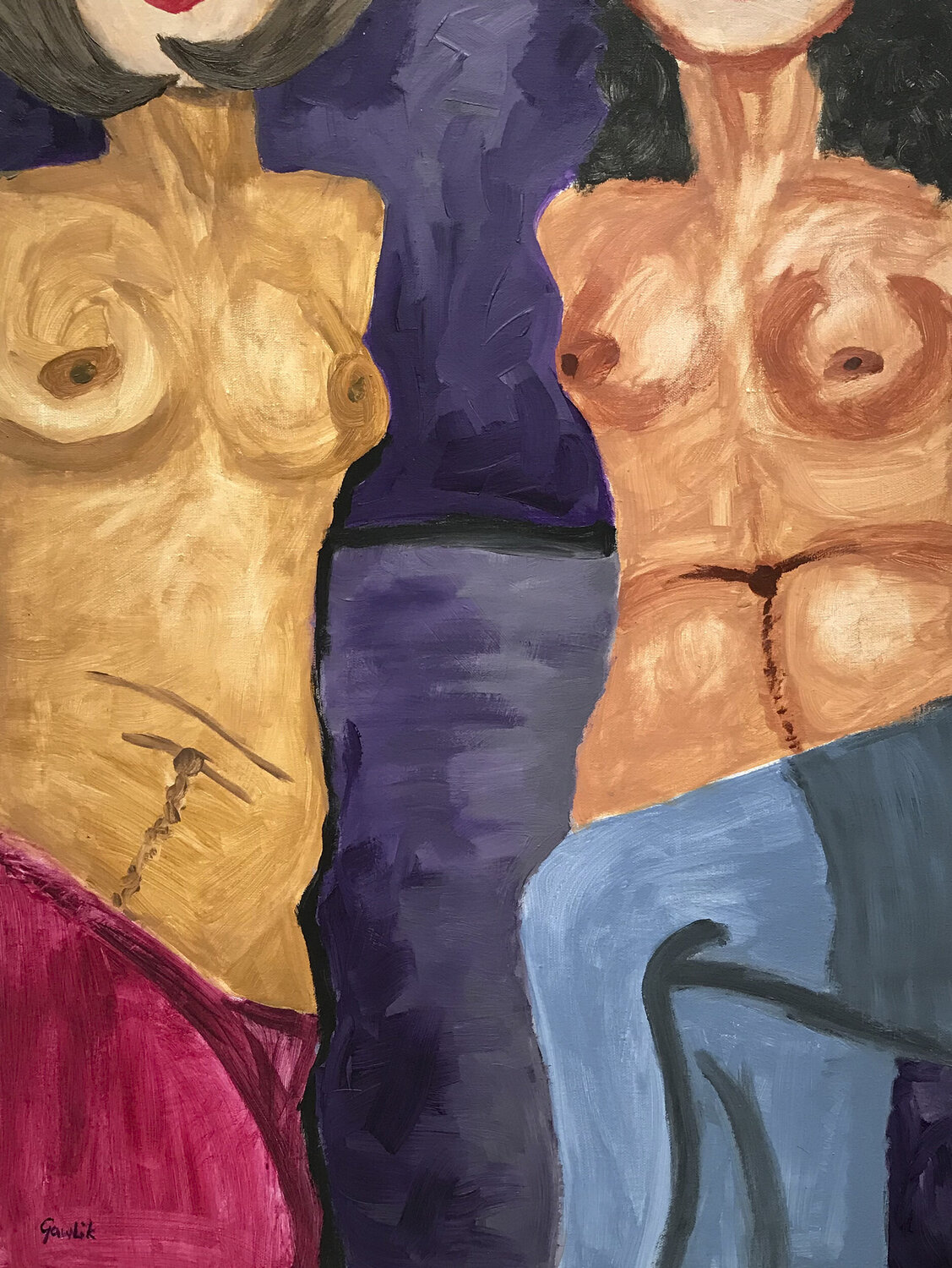 siostry (sisters) Wojtek Gawlik Original painting for sale