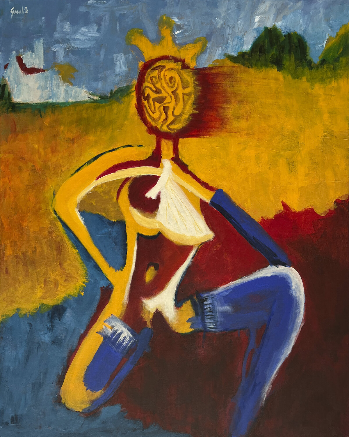 Kazimiera nad Wisłą Wojtek Gawlik Original painting for sale