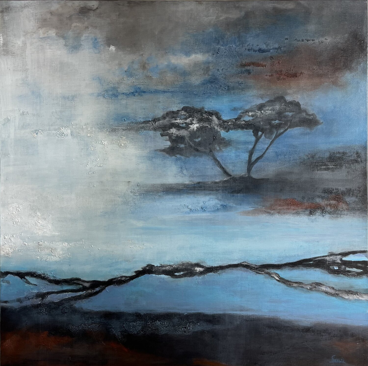 Quando finisce la nebbia inizia il ricordo Sascia Original painting for sale