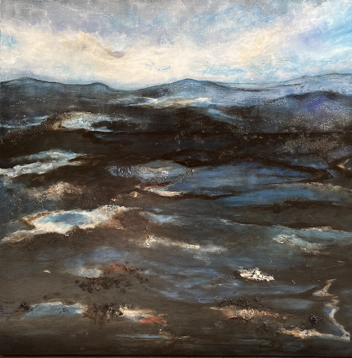 Somewhere, cold Sascia Original painting for sale