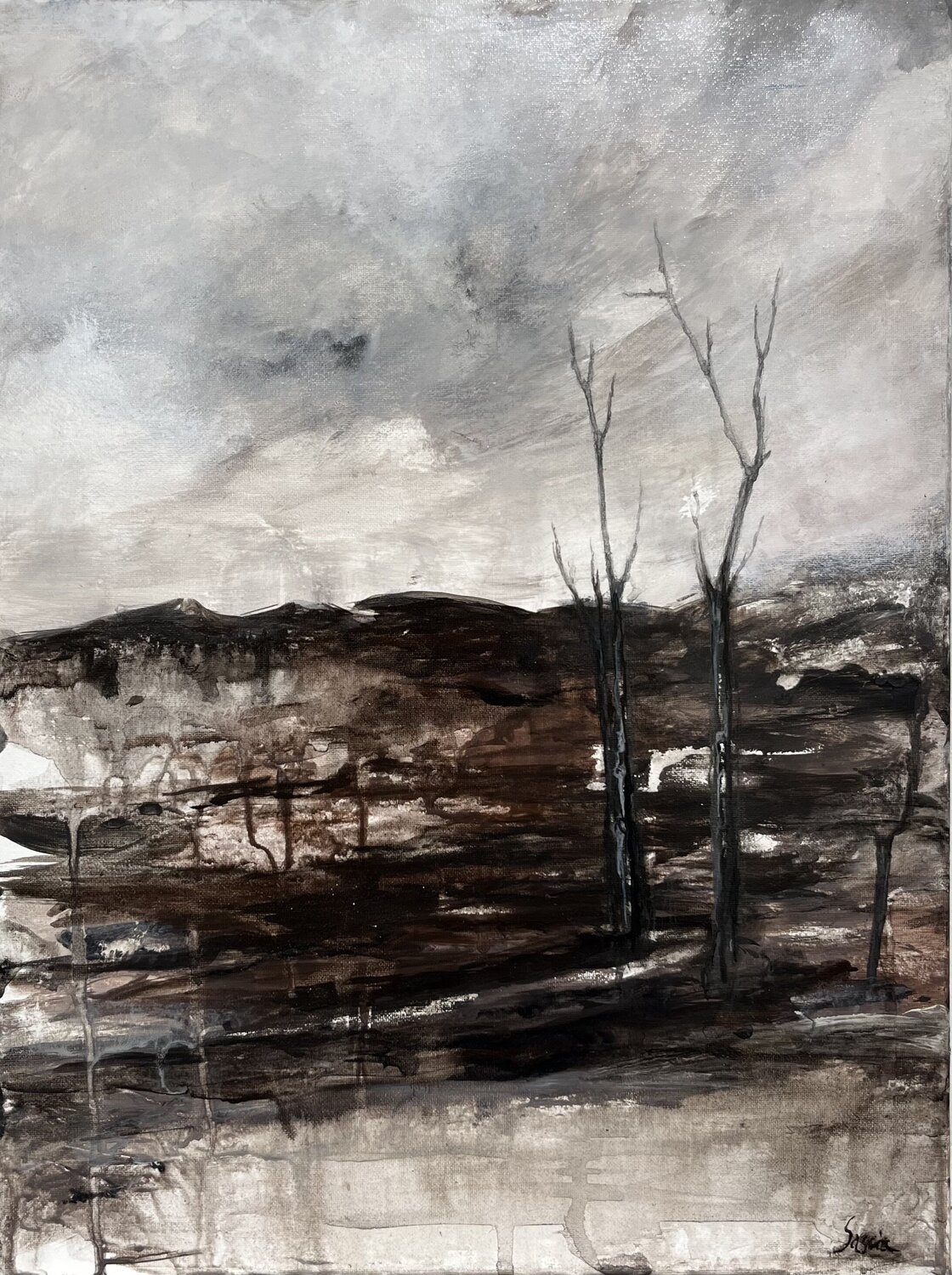 Struggle for life Sascia Original painting for sale