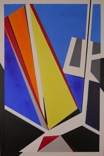 Geometrische Abstraktion Nr. 2 (AK 0049) by Esberg, Painting for Sale on Select