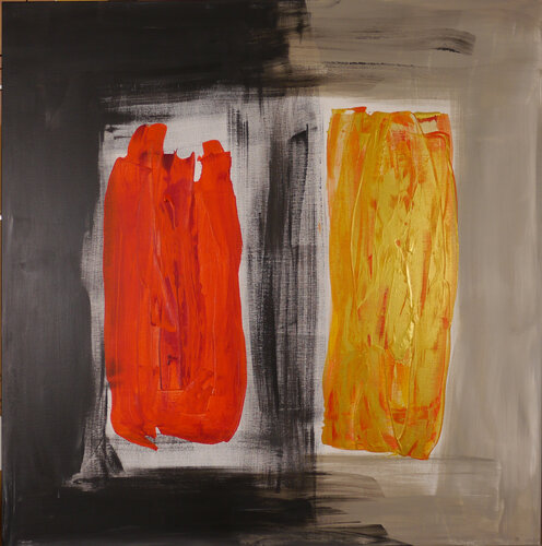 SchwarzRotGold II (AK 0070) by Esberg, Painting for Sale on Select