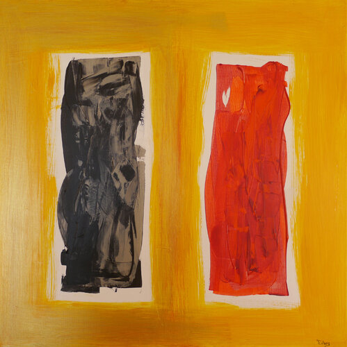 SchwarzRotGold IV (AK 0073) by Esberg, Painting for Sale on Select