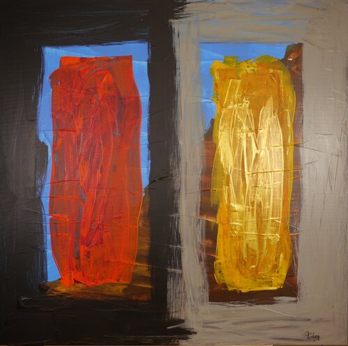 Inter alia: SchwarzRotGold V (AK 0075) by Esberg, Painting for Sale on Select