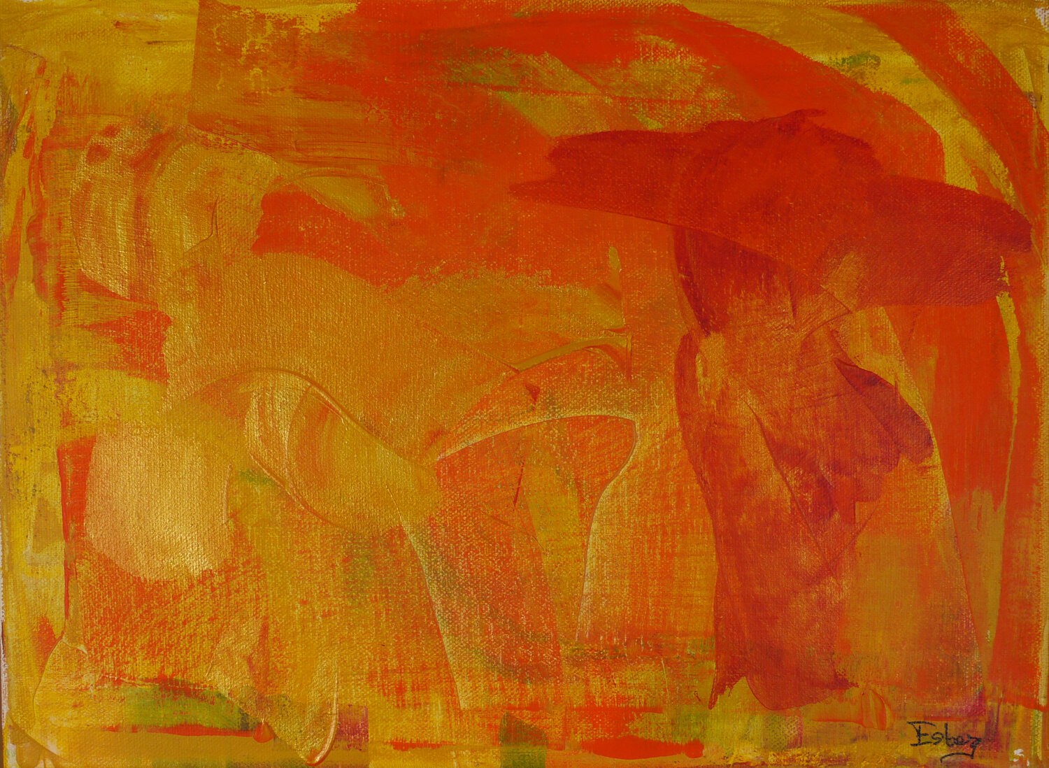 AK 0071 (Erleuchten) Esberg Original painting for sale
