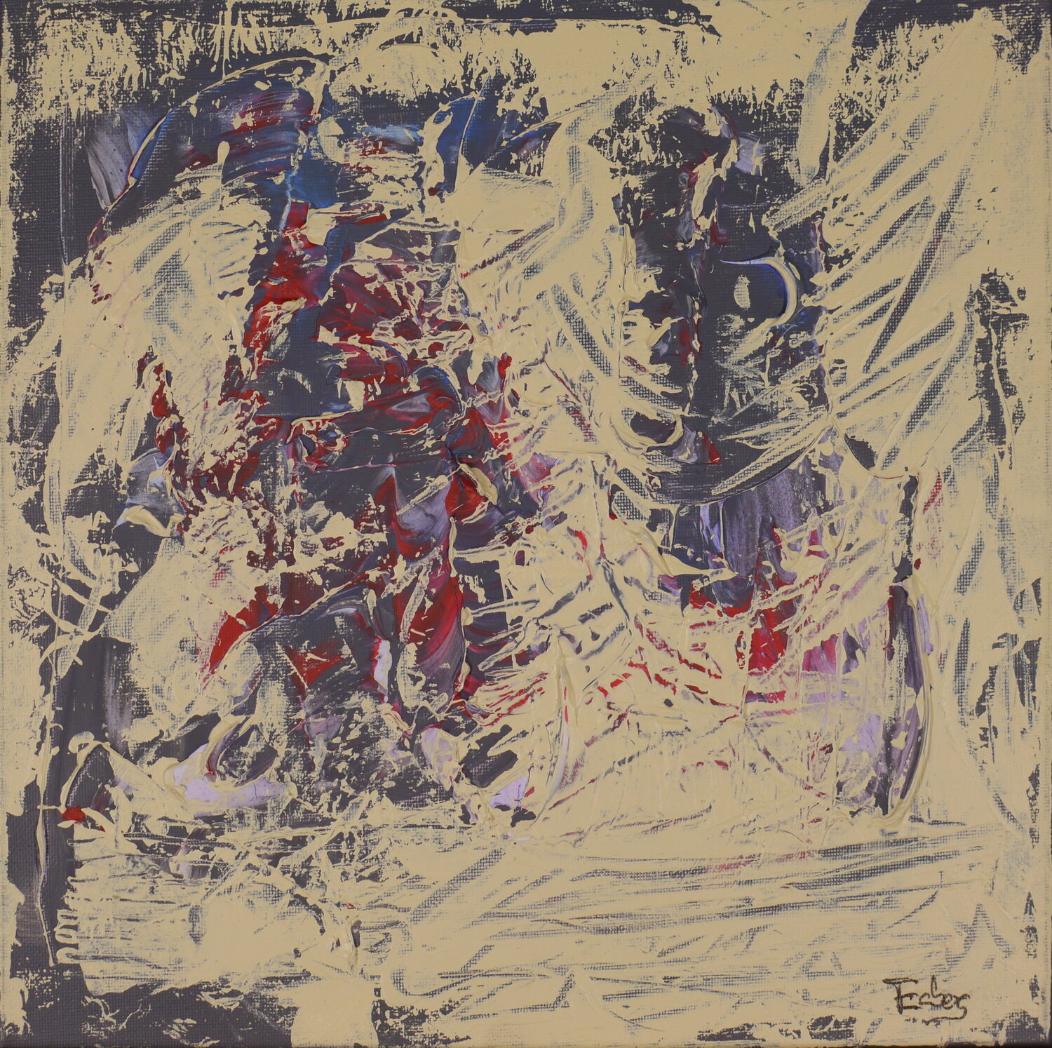 Winterfragment (AK 0089) Esberg Original painting for sale