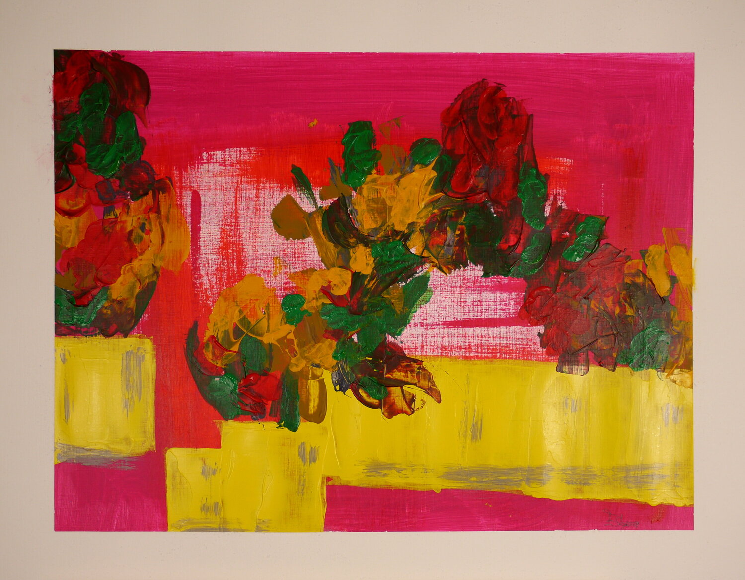 Blumenfenster (AM 0042) Esberg Original painting for sale