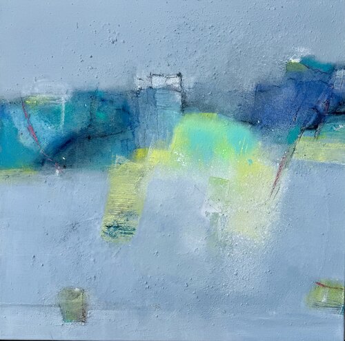Der rote Faden I by Birgit Theissen-Becker, Painting for Sale on Select